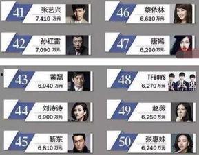 外网明星网红排名榜,揭秘当红明星网红的崛起之路