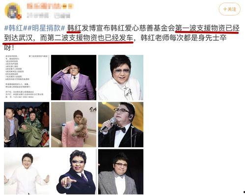 明星网红捐钱名单图片高清,捐钱名单背后的温暖力量